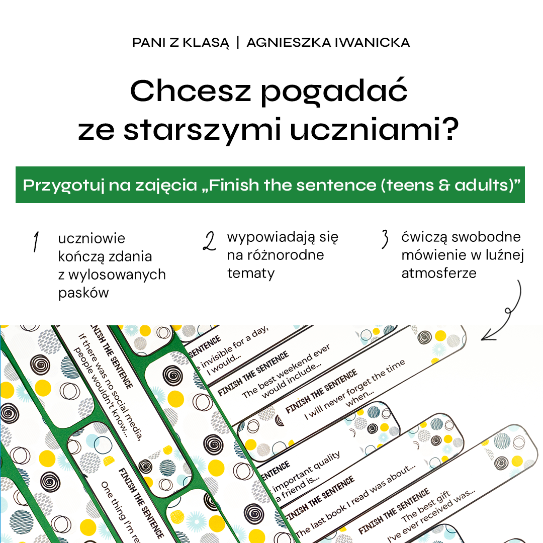 Finish the sentence (teens & adults)