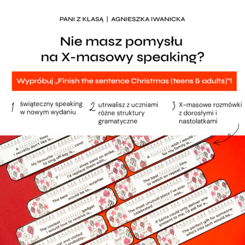 Finish the sentence, Christmas (teens & adults)