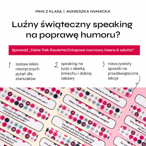 Table Talk Roulette, czyli cringowe rozmowy przy stole (teens & adults)