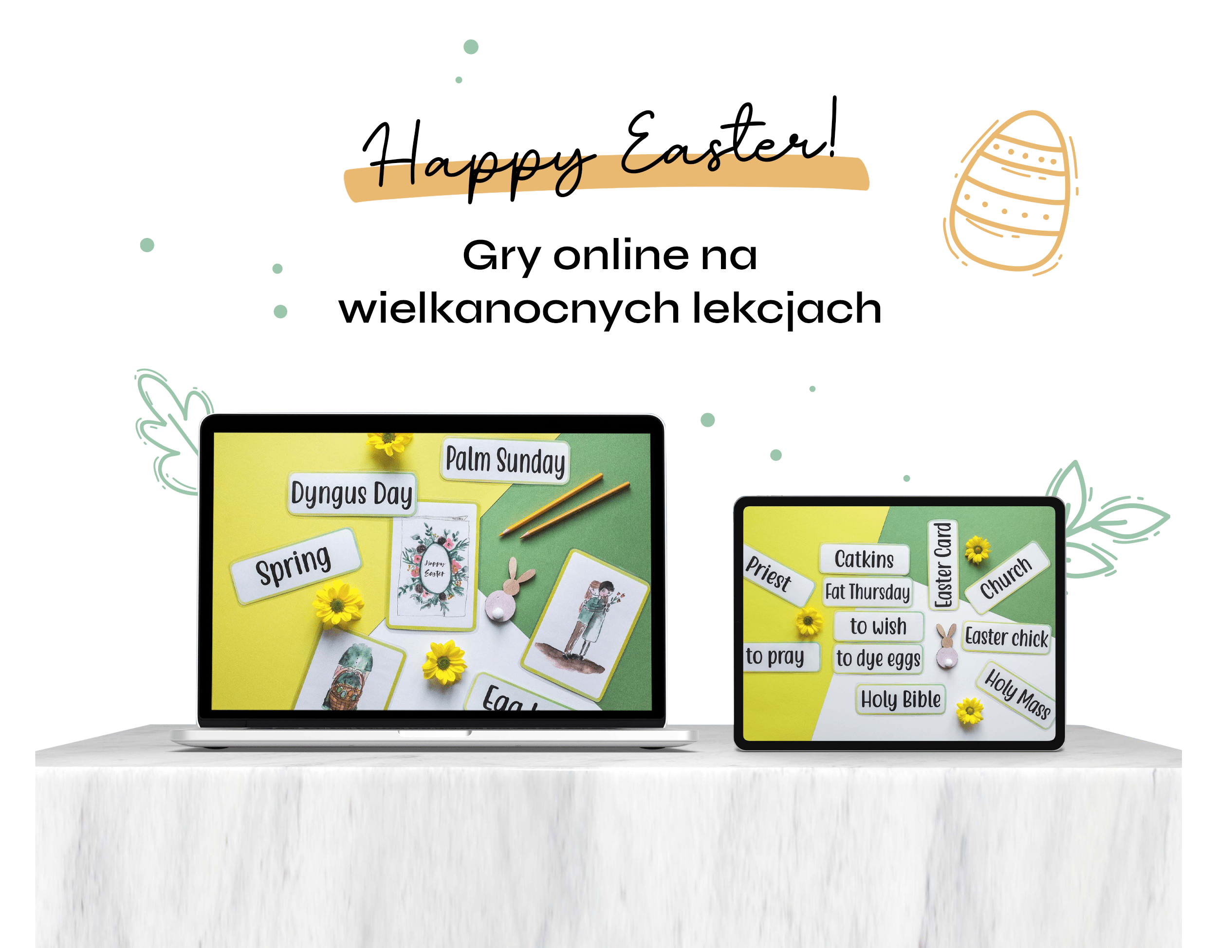 Happy Easter wielkanocne zajęcia gry ONline