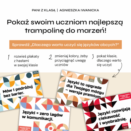 Plakaty "Dlaczego warto uczyć się języków obcych