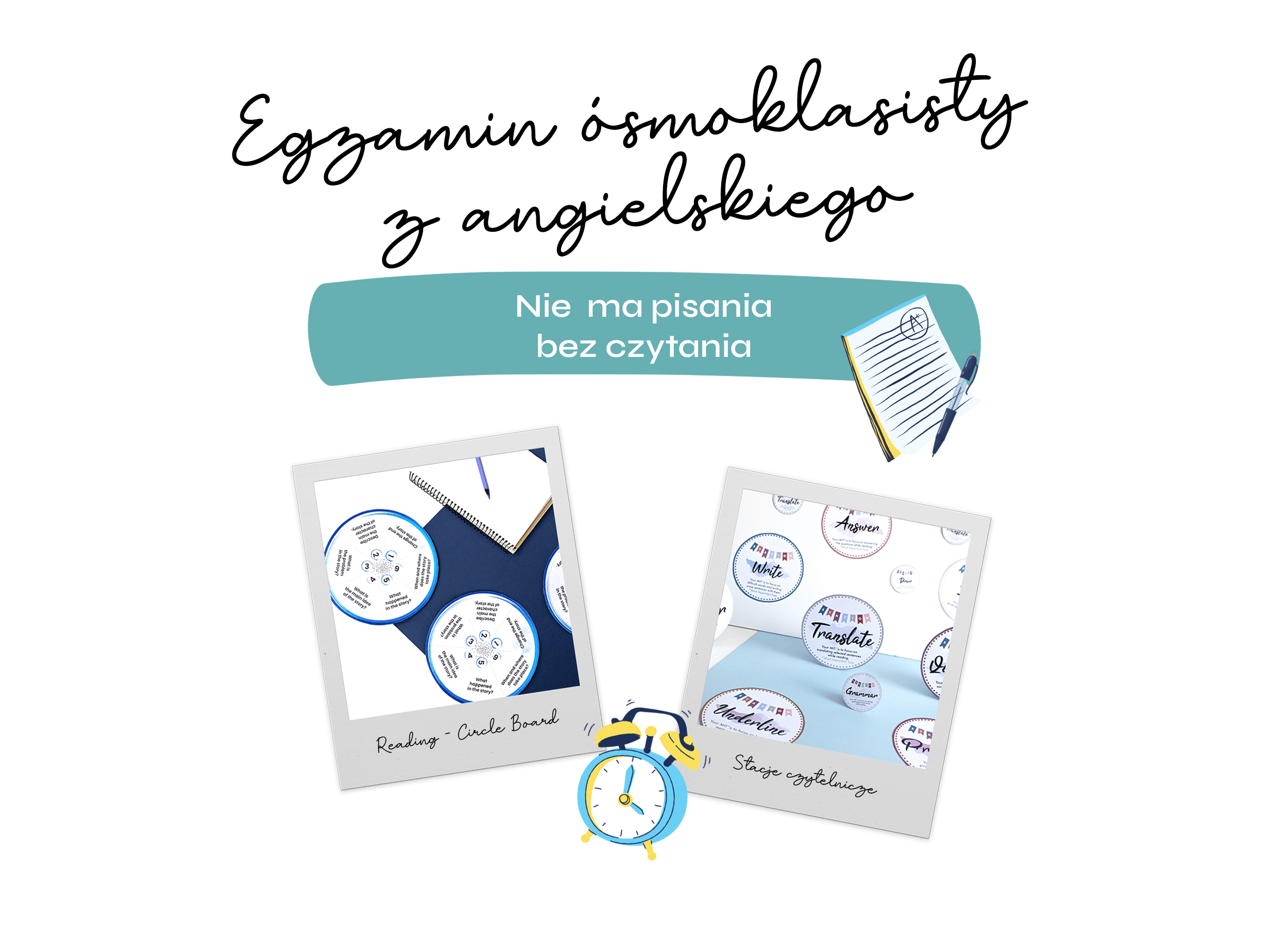 Egzamin ósmoklasisty z angielskiego – nie ma pisania bez czytania