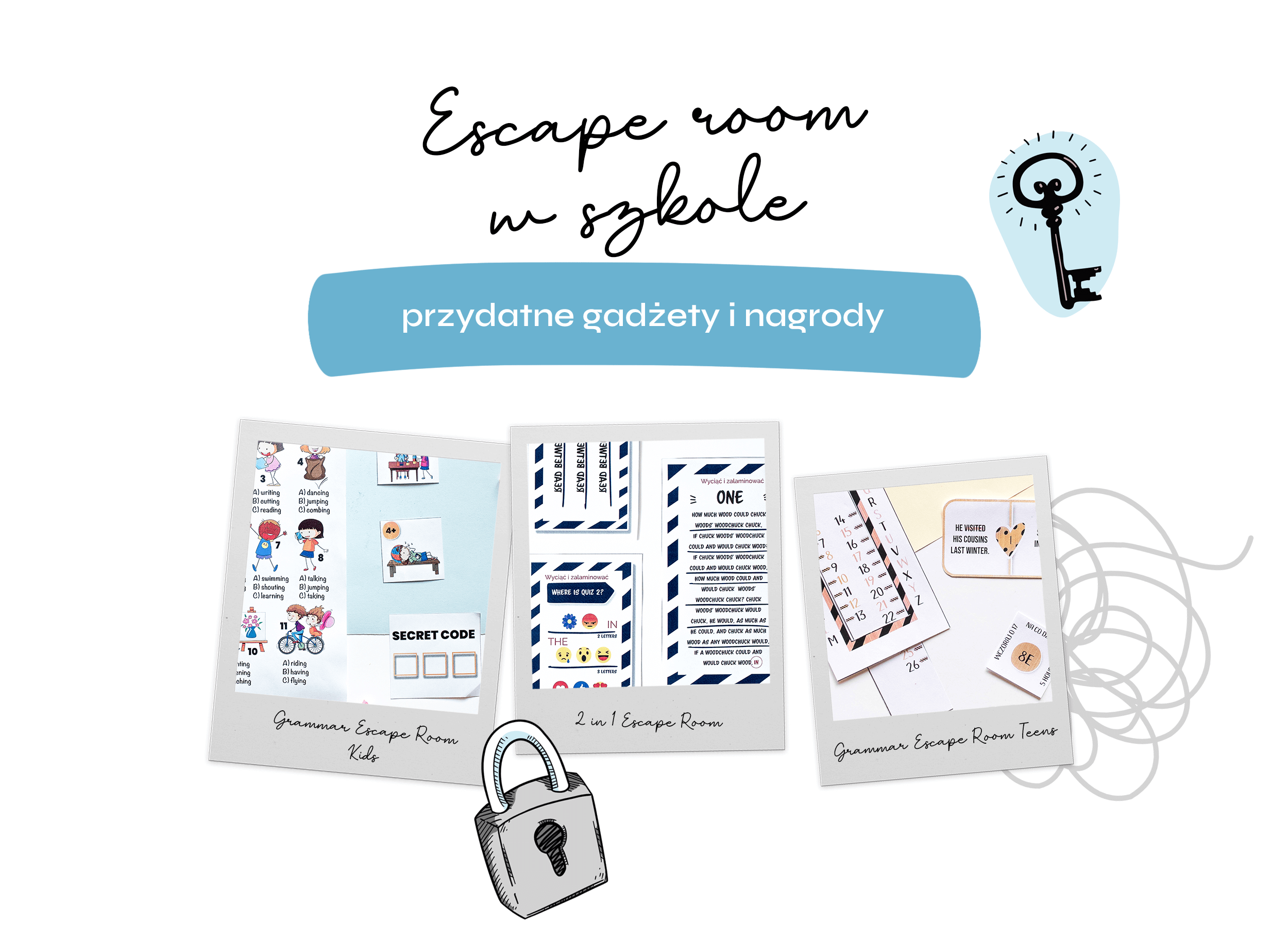 Escape room w szkole – przydatne gadżety i nagrody