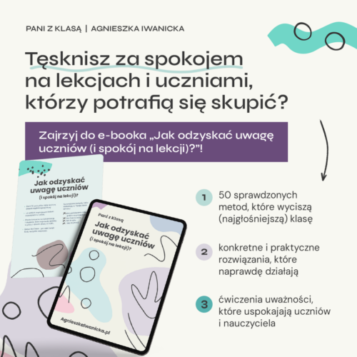 E-book “Jak odzyskać uwagę uczniów (i spokój na lekcji)?"